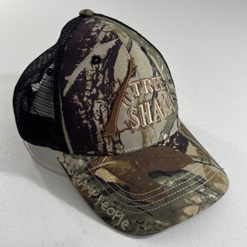 History Channel Swamp People Tree Shaka Trucker Hat Cap Camo Strapback Mesh